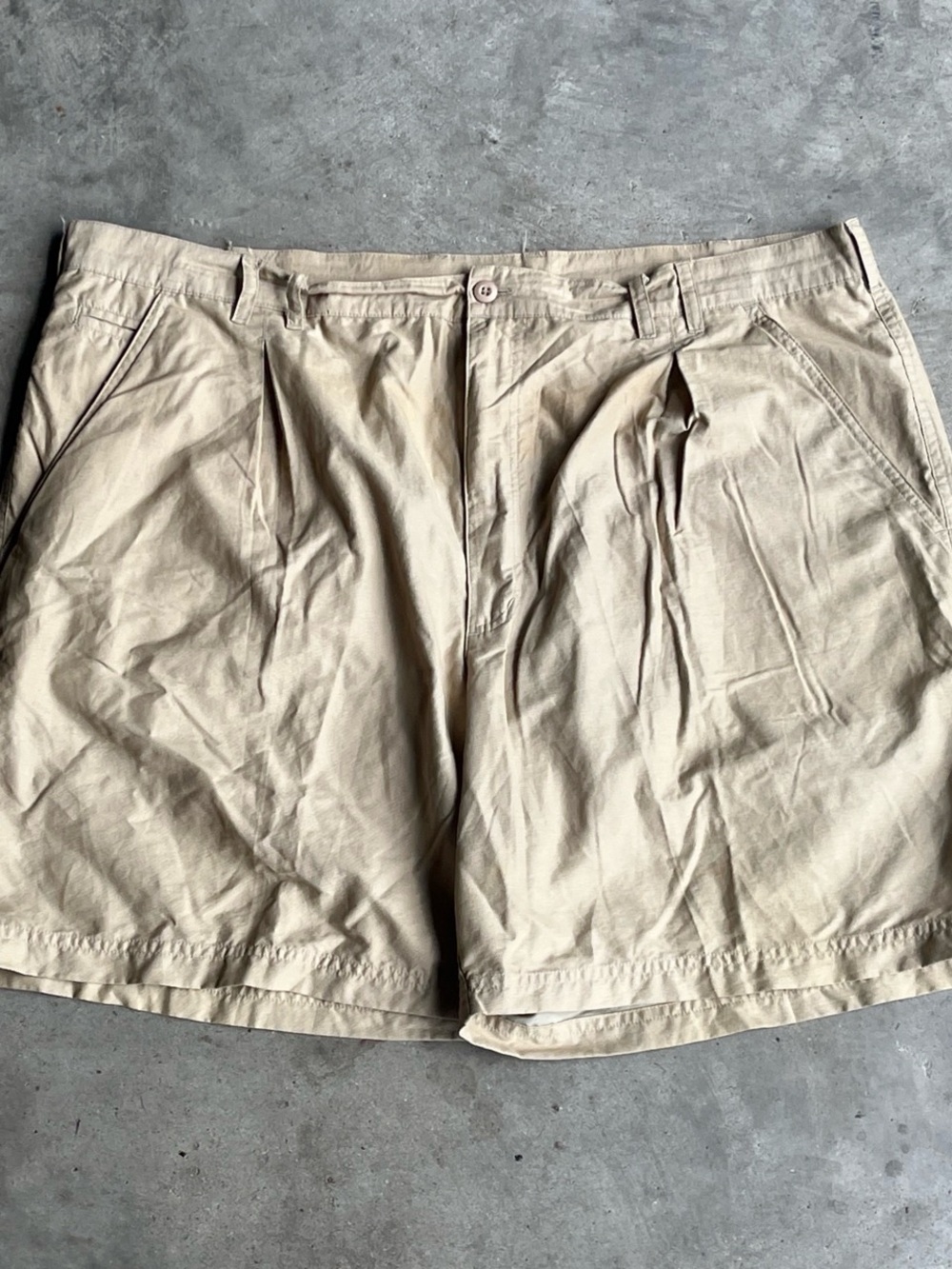 Vintage 90s Woolrich Men's Flat Front Khaki Shorts